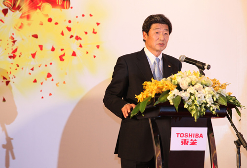 株式會(huì )社東芝執行役常務(wù)中國總代表  東芝(中國)有限公司董事長(cháng)田中孝明現場(chǎng)致辭
