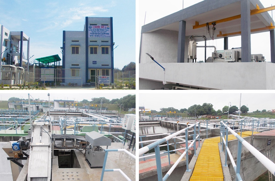 在印度阿拉哈巴德市建造的污水處理廠(chǎng)